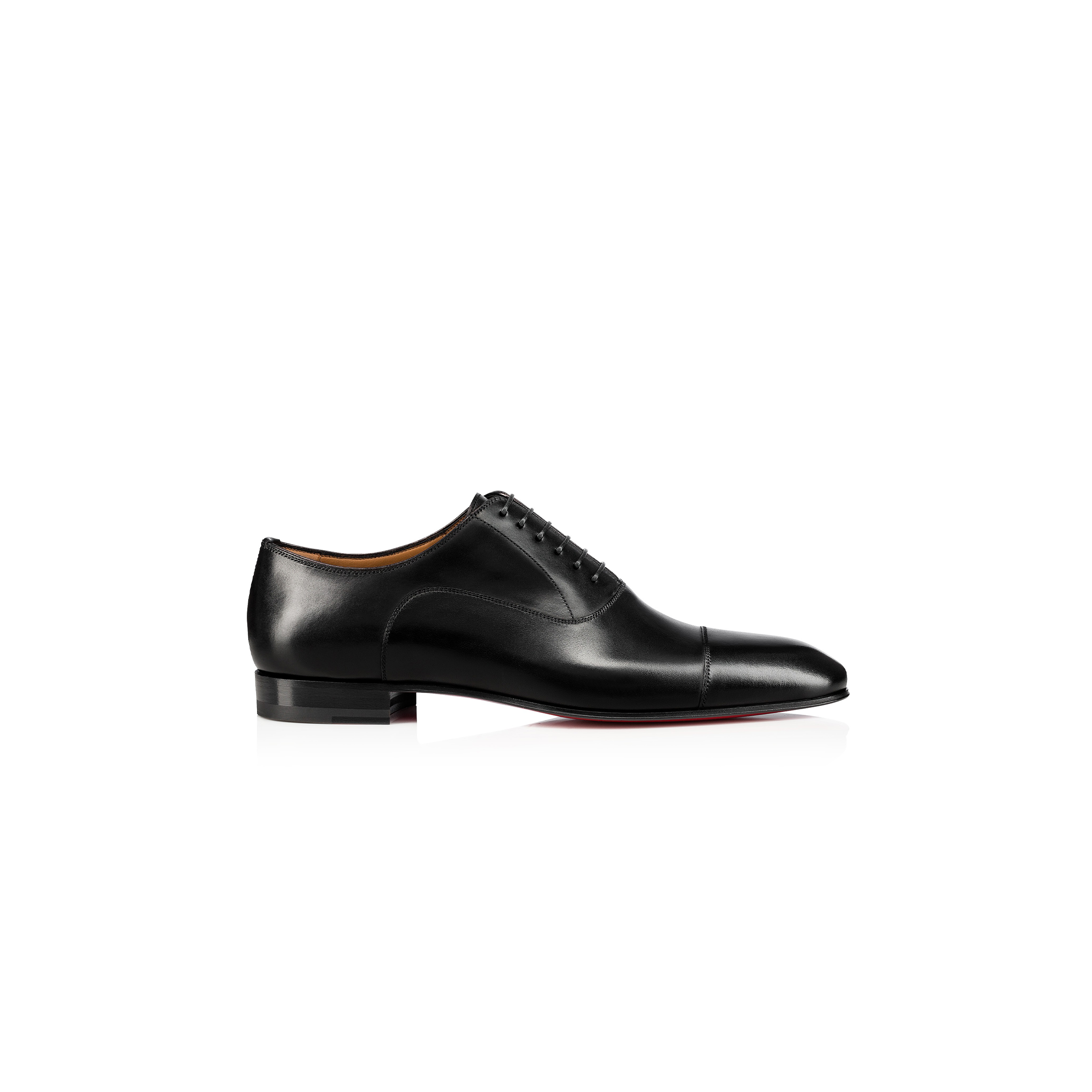 CHRISTIAN LOUBOUTIN GREGGOLACE UP SHOES PATINATED CALF LEATHER BLACK MEN 1150376BK01 CHRISTIAN LOUBOUTIN GREGGOLACE UP SHOES PATINATED CALF LEATHER BLACK MEN 1150376BK01